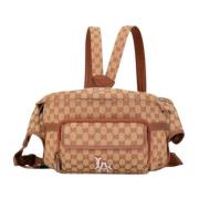 Pre-owned Canvas gucci-bags Gucci Vintage , Beige , Dames