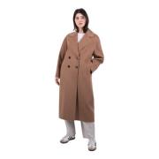 Kameel Mantel Stijlvolle Jas Max Mara , Brown , Dames