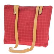 Pre-owned Cotton shoulder-bags Hermès Vintage , Red , Dames