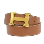 Pre-owned Leather belts Hermès Vintage , Brown , Dames