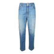 Stijlvolle Jeans met Katoenmix Love Moschino , Blue , Dames