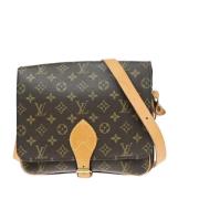 Pre-owned Canvas shoulder-bags Louis Vuitton Vintage , Brown , Dames