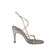 Pre-owned Leather sandals Sergio Rossi Pre-owned , Gray , Dames