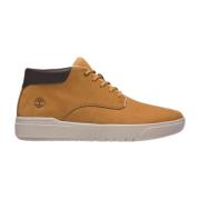 Heren Sneakers met Gepolsterde Zool en Premium Nubuck Bovenwerk Timber...