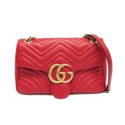 Pre-owned Leather shoulder-bags Gucci Vintage , Red , Dames