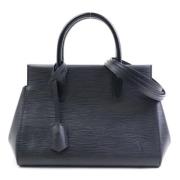 Pre-owned Leather handbags Louis Vuitton Vintage , Black , Dames