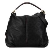 Pre-owned Leather handbags Louis Vuitton Vintage , Black , Dames