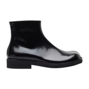 Glanzleder Ankle Boots met Anatomic Passvorm MM6 Maison Margiela , Bla...