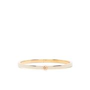 Elegante Goud Vergulde Emaille Armband Tory Burch , Beige , Dames