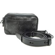 Pre-owned Canvas pouches Louis Vuitton Vintage , Black , Heren