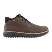 Donkerbruine Leren Laarzen Timberland , Brown , Heren