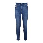 Iconische Navy Blue Skinny Jeans Diesel , Blue , Dames