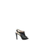 Pre-owned Leather heels Valentino Vintage , Black , Dames