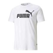 Logo T-shirt in Essential-stijl Puma , White , Heren