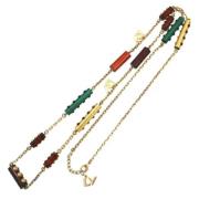 Pre-owned Fabric necklaces Louis Vuitton Vintage , Multicolor , Dames