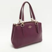 Pre-owned Leather totes Coach Pre-owned , Purple , Dames