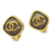 Pre-owned Metal chanel-jewelry Chanel Vintage , Yellow , Dames