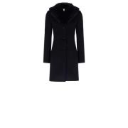 Polyester Jas - Herfst Winter Collectie Rinascimento , Black , Dames