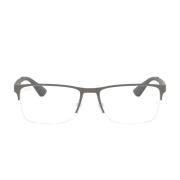 Rechthoekige Metalen en Nylon Bril Rx6335 2855 Ray-Ban , Gray , Unisex