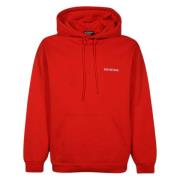 Rode sweater met geborduurd logo Balenciaga , Red , Heren