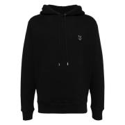 Vos Hoofd Patch Comfort Hoodie Maison Kitsuné , Black , Heren