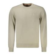 Beige Heren Trui Lange Mouw Hugo Boss , Beige , Heren