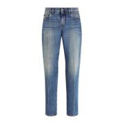 Denim Jeans met Placca Zak Dolce & Gabbana , Blue , Heren