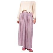 Omkeerbare Geplooide Rok Lila Roberto Collina , Purple , Dames