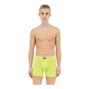 Microvezel Flocked Boxer Briefs Laagbouw Diesel , Yellow , Heren