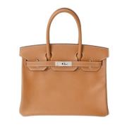 Pre-owned Leather handbags Hermès Vintage , Brown , Dames