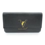 Pre-owned Canvas wallets Louis Vuitton Vintage , Black , Dames