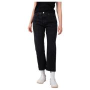 Zwarte Easy Straight Hitch Jeans Agolde , Black , Dames