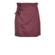 Elegante Wollen Stretch Rok Erika Cavallini , Purple , Dames