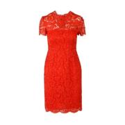 Pre-owned Cotton dresses Valentino Vintage , Red , Dames