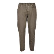 Katoen Elastaan Jeans Dondup , Brown , Heren