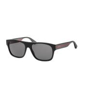 Wayfarer zonnebril in zwart met grijze lenzen Gucci , Black , Heren