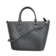 Pre-owned Leather gucci-bags Gucci Vintage , Black , Dames