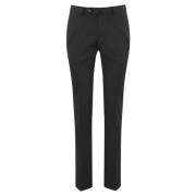 Grijze Slim Fit Broek van Wolmix PT Torino , Gray , Heren