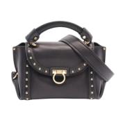 Pre-owned Leather handbags Salvatore Ferragamo Pre-owned , Black , Dam...