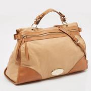 Pre-owned Leather handbags Mulberry Pre-owned , Beige , Dames