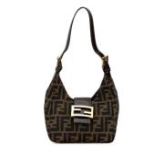 Pre-owned Canvas fendi-bags Fendi Vintage , Brown , Dames