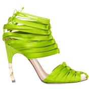 Pre-owned Fabric heels Gucci Vintage , Green , Dames