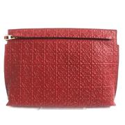 Pre-owned Leather clutches Loewe Pre-owned , Red , Dames