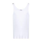 Witte Geribbelde Tanktop Dolce & Gabbana , White , Heren