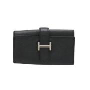 Pre-owned Leather key-holders Hermès Vintage , Black , Dames