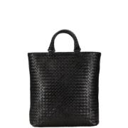 Pre-owned Leather handbags Bottega Veneta Vintage , Black , Dames