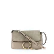 Pre-owned Leather shoulder-bags Chloé Pre-owned , Gray , Dames