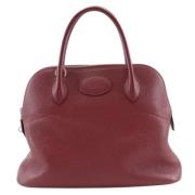 Pre-owned Leather handbags Hermès Vintage , Red , Dames