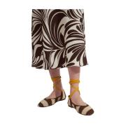 Raffia Twist Ballerina s La DoubleJ , Multicolor , Dames