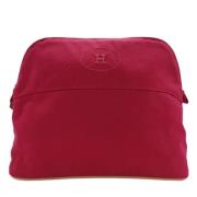 Pre-owned Canvas handbags Hermès Vintage , Red , Dames